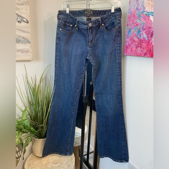 Seven7 Dark Wash Flare Jeans Size 31 - Picture 3 of 4